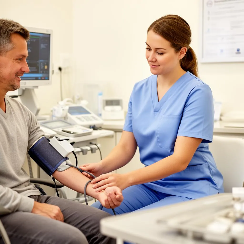 Ordinationsassistentin bei der Patientenbetreuung